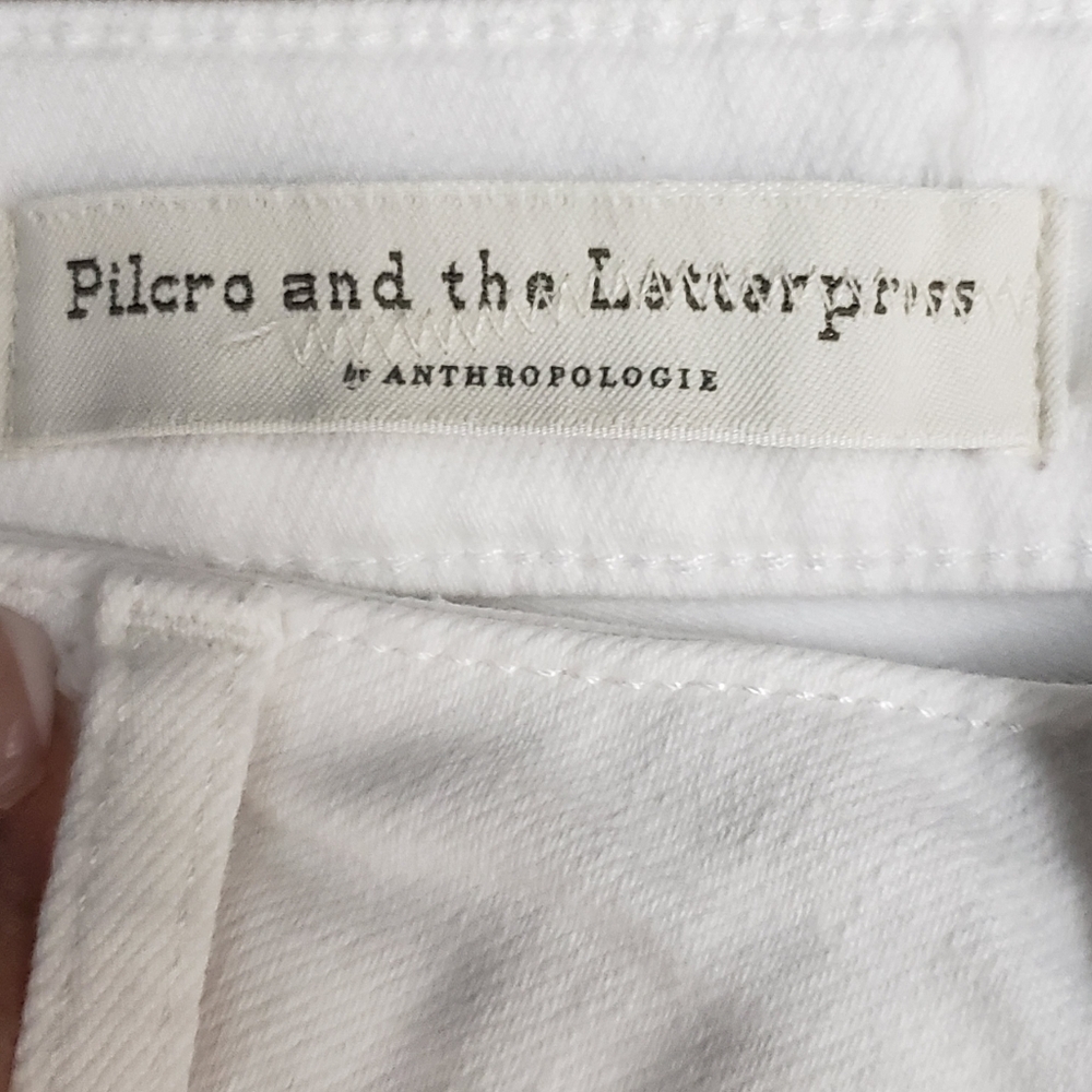 Pilcro and Letterpress by Anthropologie High Rise Skinny Jeans Size 28 - Picture 12 of 16